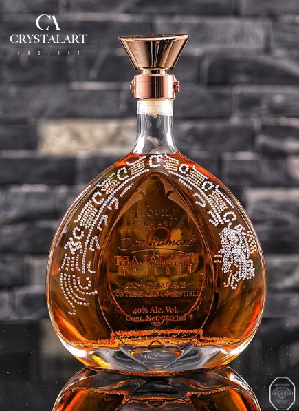 Quetzalcoatl-Tequila Edición Limitada Extra Añejo incrustaciones Swarovski