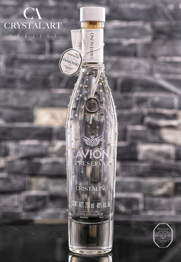 Lluvia- Tequila Cristalino  Avion 44 incrustaciones Swarovski®