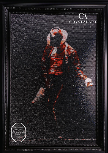 Cuadro Michael Jackson incrustaciones Swarovski