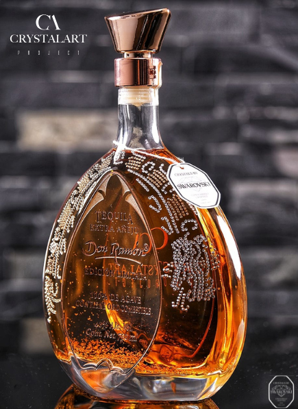 Quetzalcoatl-Tequila Edición Limitada Extra Añejo incrustaciones Swarovski
